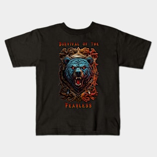 Survival of the Fearless Kids T-Shirt